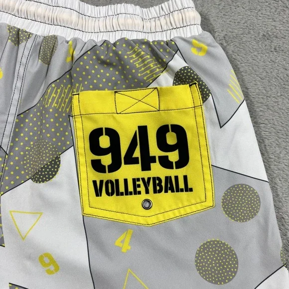 Slunks Shorts Mens Medium Lined 949 Volleyball 5" Athletic Swimming Beach - Picture 10 of 13